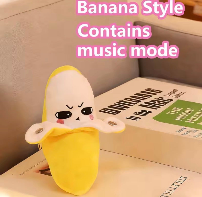 Musical Banana Plush Toy, Interactive Musical Sensory Toy, Musical Soft Children Plush Toy, Cute Motion Sensor Fruit Toy