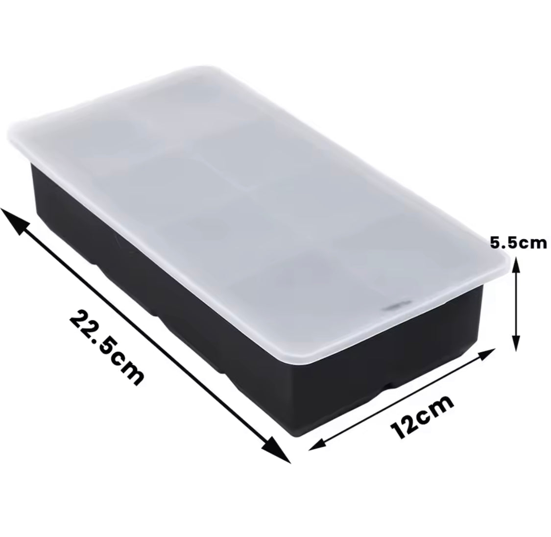 8 Grid Silicone Ice Mold, Easy Release Ice Tray, Creative Ice Cube Mold, Rectangle Shape Ice Maker Ice Cube Tray