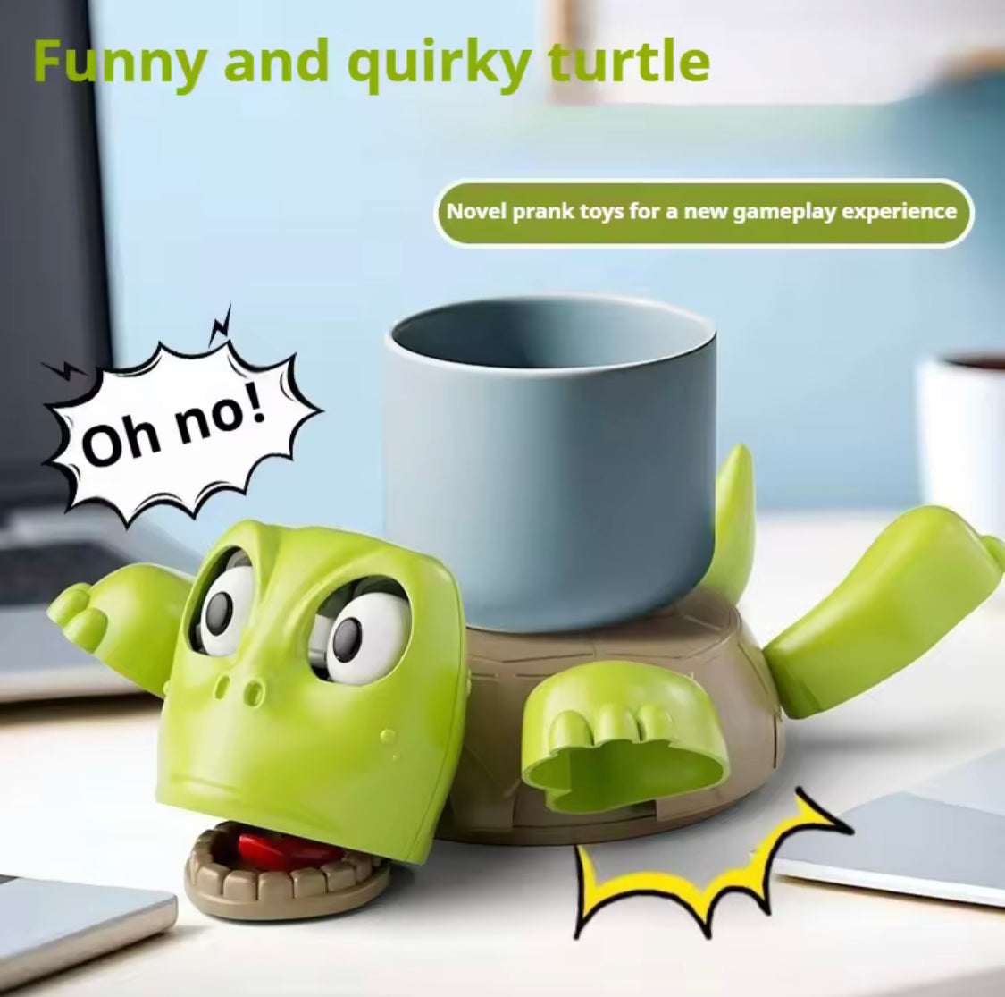 3D Panicked Turtle Coaster, Decorated Coffee Or Tea Cup Mat, Coffee Cup Insulated Pad, Mug Holder With Funny Expression