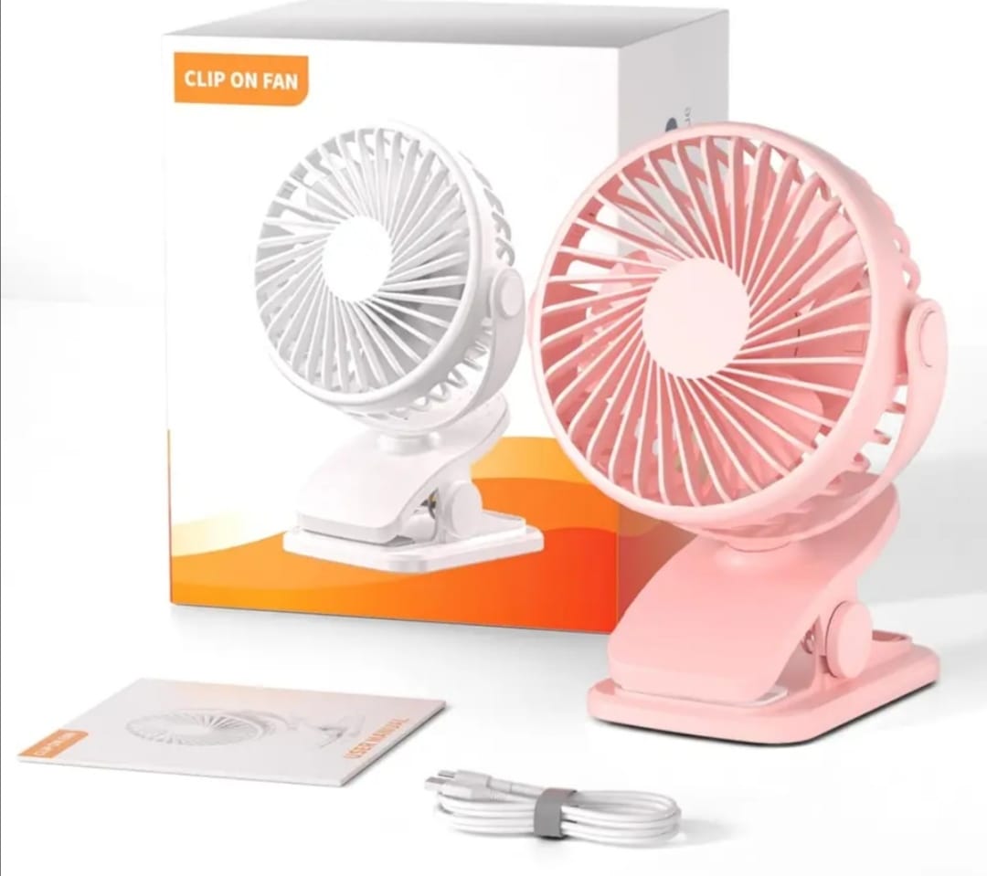 USB Charging Quiet Desktop Electric Fan, High Quality Student Small Cooling Ventilador Fan, Portable Mini Hand Clip Fan