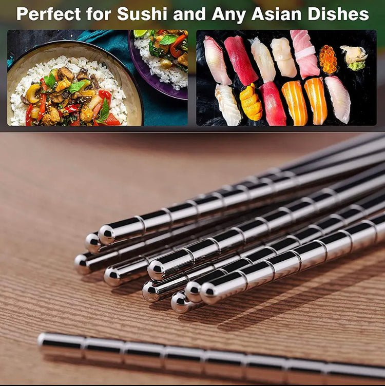 Reusable Sushi Chopsticks, Detachable Outdoor Folding Chopsticks, Portable Utensils Trekking Camping Accessories