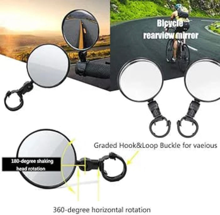 Mini 360° Rotatable Cycling Mirror, Bicycle Rear View Mirror