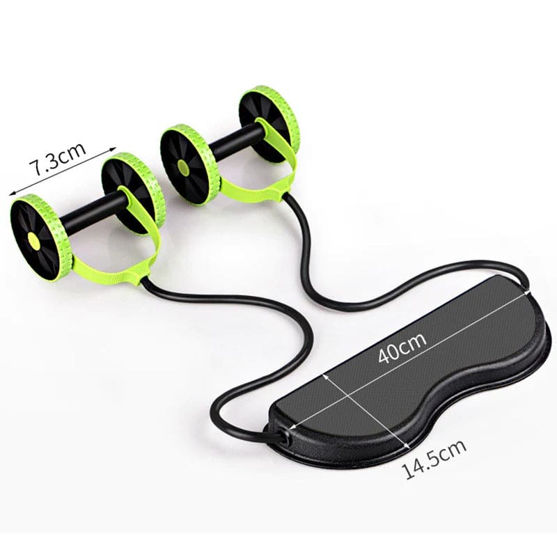 Multifunctional AB Wheel Roller, Core Abdominal Exercise, Multifunctional Home Gym Workout Equipment, Muscle Exercise Fitness Equipment, Pull Rope Resistance Bands Slimming Device, Stretch Elasticity Abdomen Waist Slimming Trainer