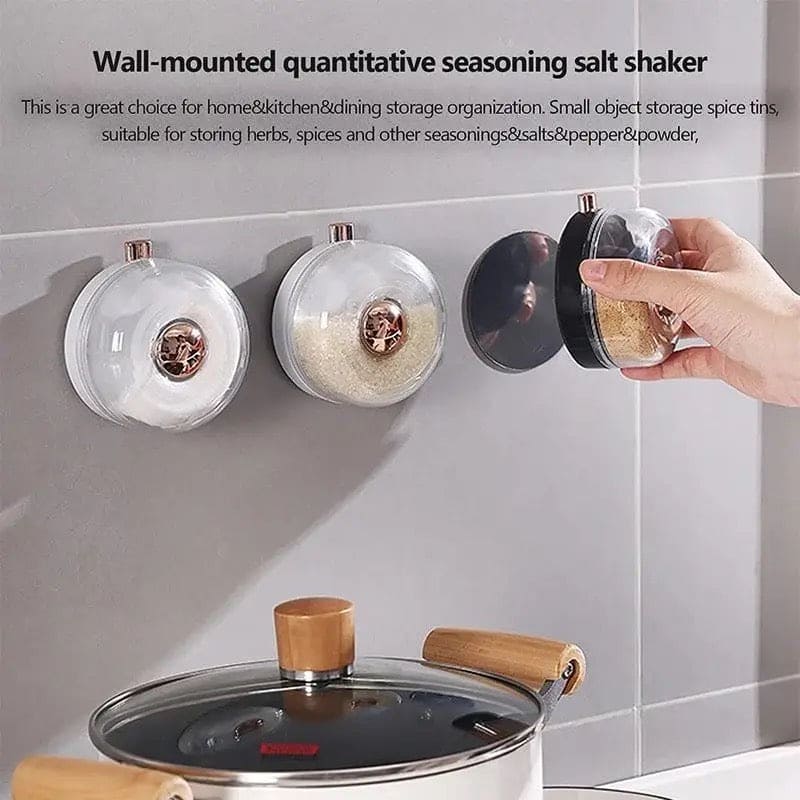 Magnetic Spice Jar, Suction Glass Condiment Bottle, Practical Seasoning Bottle Storage Bottle, Kitchen Salt Shaker Large Capacity Seasoning Box, Refrigerator Wall Hanging Vacuum Rotary Seal Tank, Multipurpose Wall Magnetic Jar