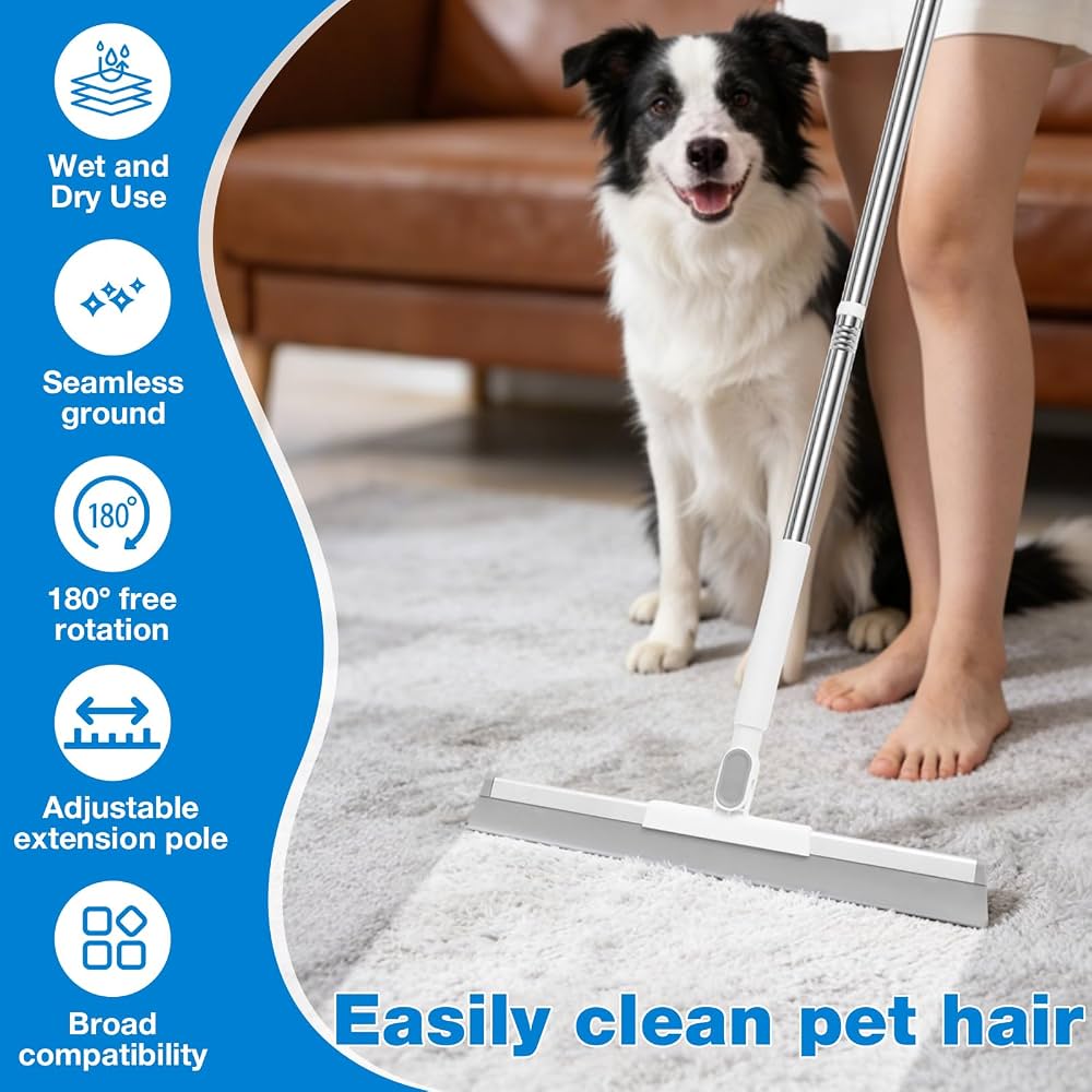 Magic Broom Bathroom Silicone Wiper, Window Washing Glass Scrapper, Household Cleaning Tools