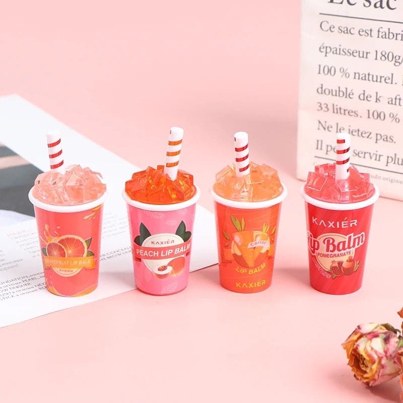 Crush Cup Lip Balm, Ice Cream Drink Bottle Lipgloss, Coke Shape Natural Lip Balm, Long Lasting Moisturizing Lipstick, Anti Drying Hydration Lip Care