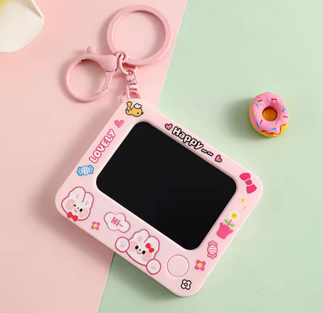 Creative Mini Graffiti Board Keychain, Portable Kids Doodle Drawing Board Keychain Toy, Mini Drawing Board Keychain