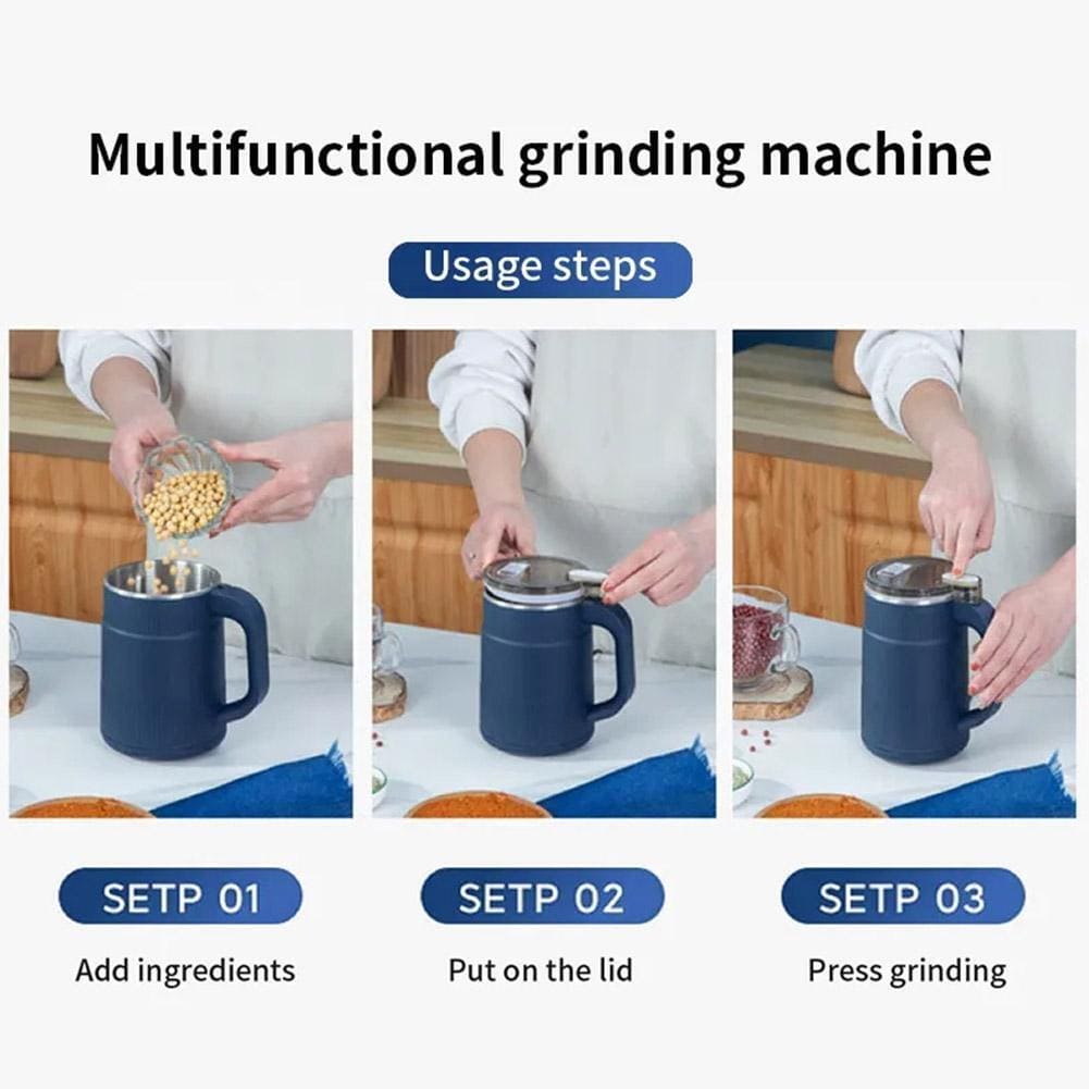 Dry Chilli Grinder, Household Powder Grinding Machine, Electric Grain Crushing Mill, Multifunctional Ultra Fine Grinder, Kitchen Cereal Nuts Beans Spices Flour Powder Polishing Device, Portable Grain Dry Mill Food Bean Grinder