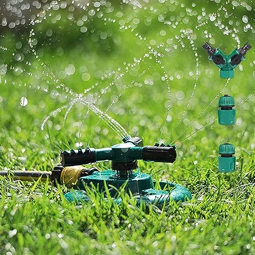 Garden Sprinkle, Automatic Garden Lawn Sprinklers, Multipurpose Yard Sprinklers for Plant Irrigation, 360 Degree Automatic Rotating Garden Water Spray, Water Saving Atomizing, Garden Irrigation Lawn Spray Head