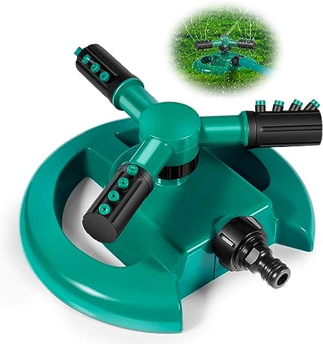 Garden Sprinkle, Automatic Garden Lawn Sprinklers, Multipurpose Yard Sprinklers for Plant Irrigation, 360 Degree Automatic Rotating Garden Water Spray, Water Saving Atomizing, Garden Irrigation Lawn Spray Head