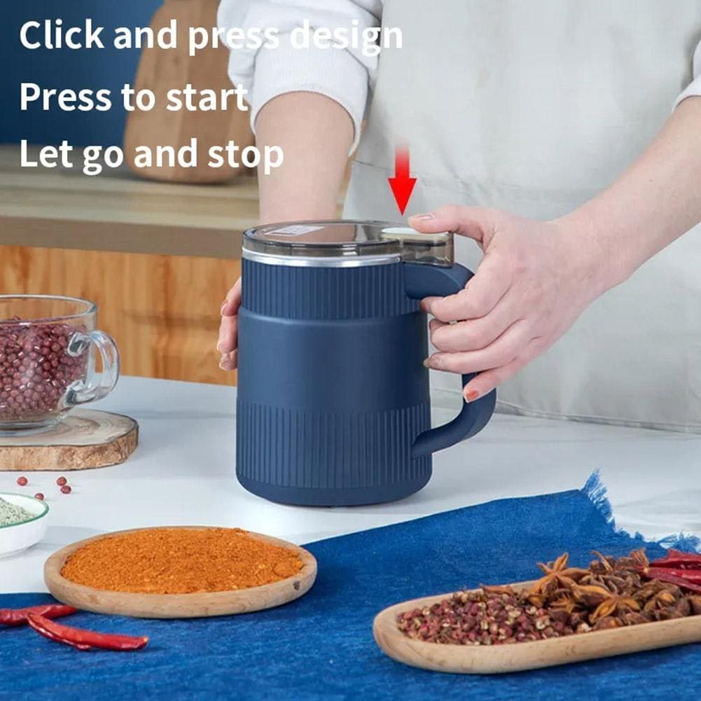 Dry Chilli Grinder, Household Powder Grinding Machine, Electric Grain Crushing Mill, Multifunctional Ultra Fine Grinder, Kitchen Cereal Nuts Beans Spices Flour Powder Polishing Device, Portable Grain Dry Mill Food Bean Grinder