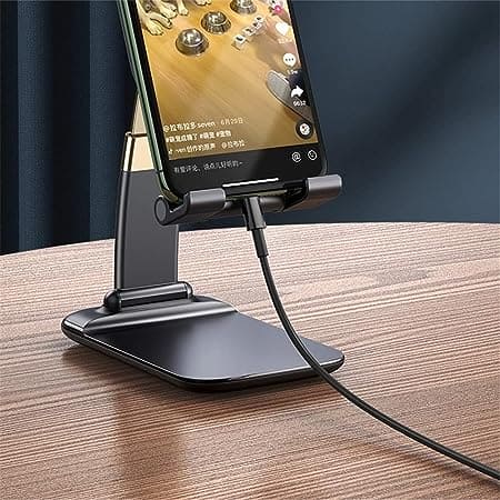 Placehap Mobile Holder, Foldable Portable Phone Stand Holder, Universal Mobile Stand, Adjustable Mobile Phone and Tab Holder Stand