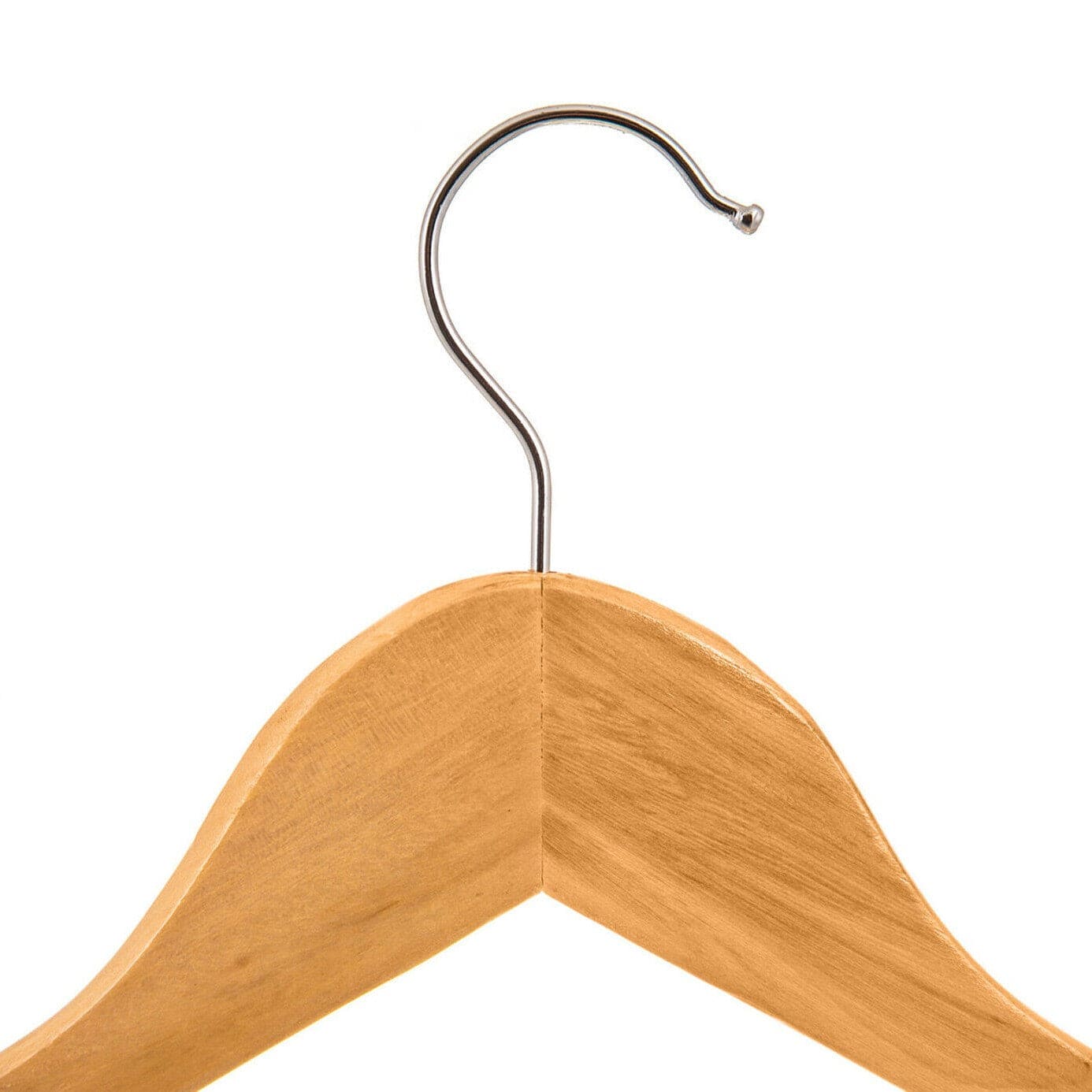 Set Of 3 Wood Hanger, Non-Slip Wooden Hangers, Laundry Cloths Wooden Hanger, Solid Wooden Closet Hanger