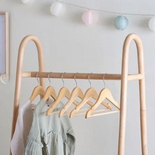 Set Of 3 Wood Hanger, Non-Slip Wooden Hangers, Laundry Cloths Wooden Hanger, Solid Wooden Closet Hanger