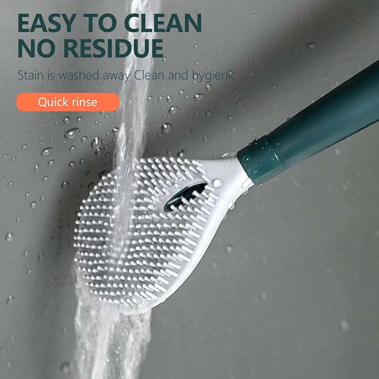 Soap Dispensing Toilet Brush With Holder, Silicone Long Handled Cleaning Brush, Wc Toilet Brushes Bathroom Accessories, Silicon Wall Hanging Toilet Brush With Bracket