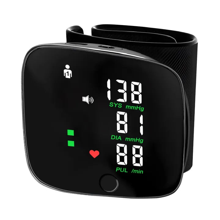 Adjustable Wrist Blood Pressure Monitor with LCD Display, Automatic Wrist BP Machine With Voice Broadcast