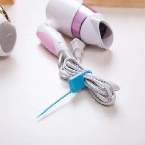 Set Of 3 Lock Shaped Silicon Cable Tie, Multipurpose Silicone Cable Lock, Reusable Food Grade Sealing Lock, Seal Storage Clip