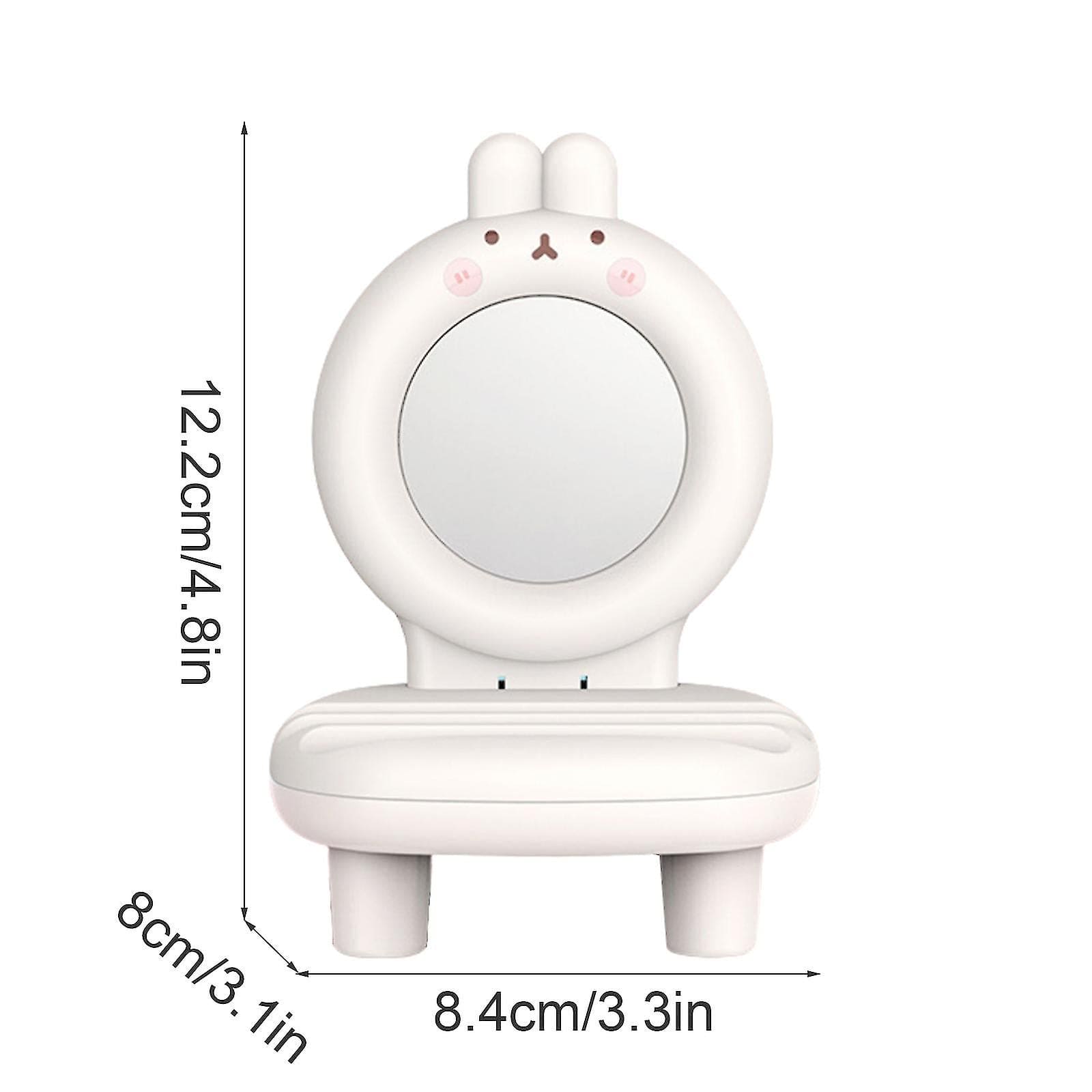 Animal Mirror Mobile Holder, Mini Cartoon Desktop Mobile Phone Holder, Cute Pet Lazy Person Mobile Stand, Portable Animal Chair Phone Bracket, Decorative Phone Holder