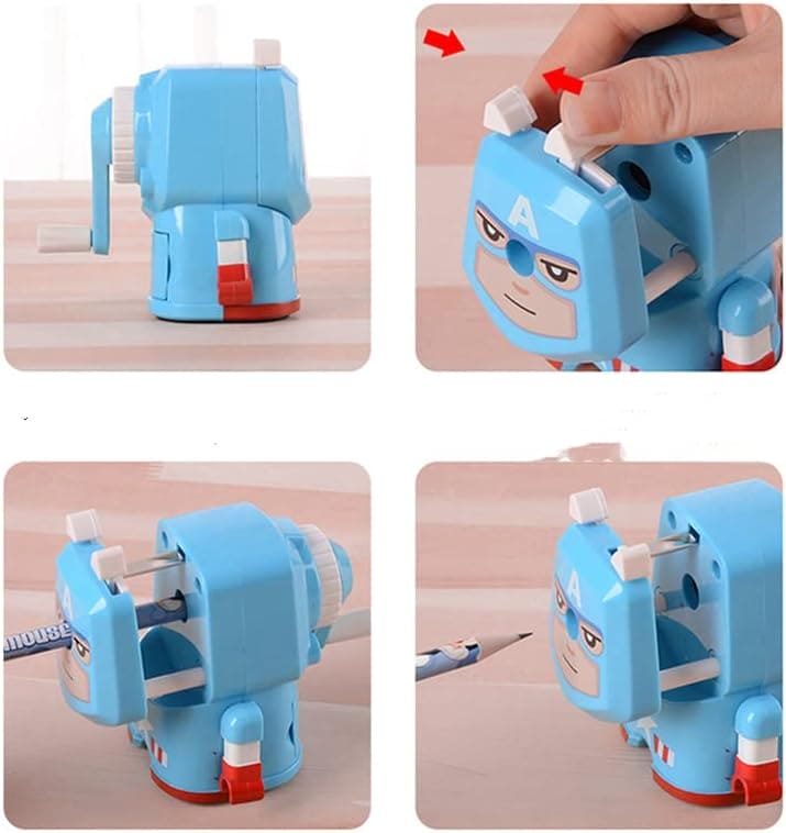 Fashion Super Hero Cartoon Pencil Sharpener, Marvel Series Styling Pencil Sharpener, Kids Creative Pencil Sharpener, Manual Pen Sharpener, Student Kids School Supplies