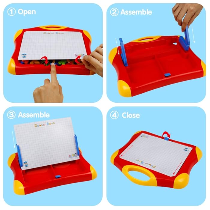 Magnetic Drawing Board, Education Toys Writing Board, Games Dry Erase Board, Plastic Travel Doodle Sketch Board,