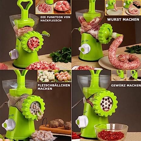 Multifunctional Meat Grinder, Household Multipurpose Grinder, Portable Small Stuffing Machine, Meat Vegetable Mincer Machine, Sausage Meat Grinder Blenders Mixers, Meat Vegetable Spice Hand-cranked Meat Mincer