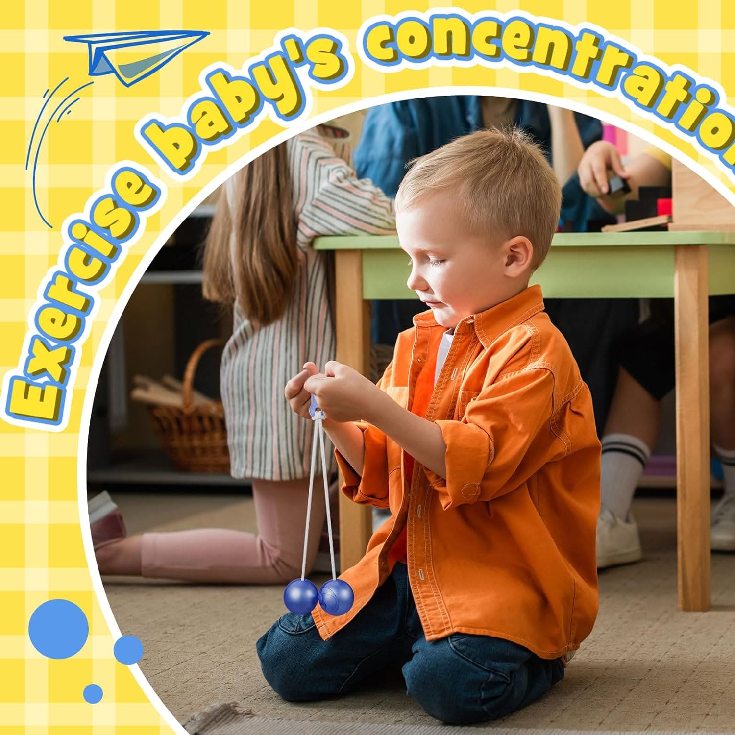 Pro Clackers Ball, Fidget Clack Balls, On String Shake Impact Ball, Ki ...