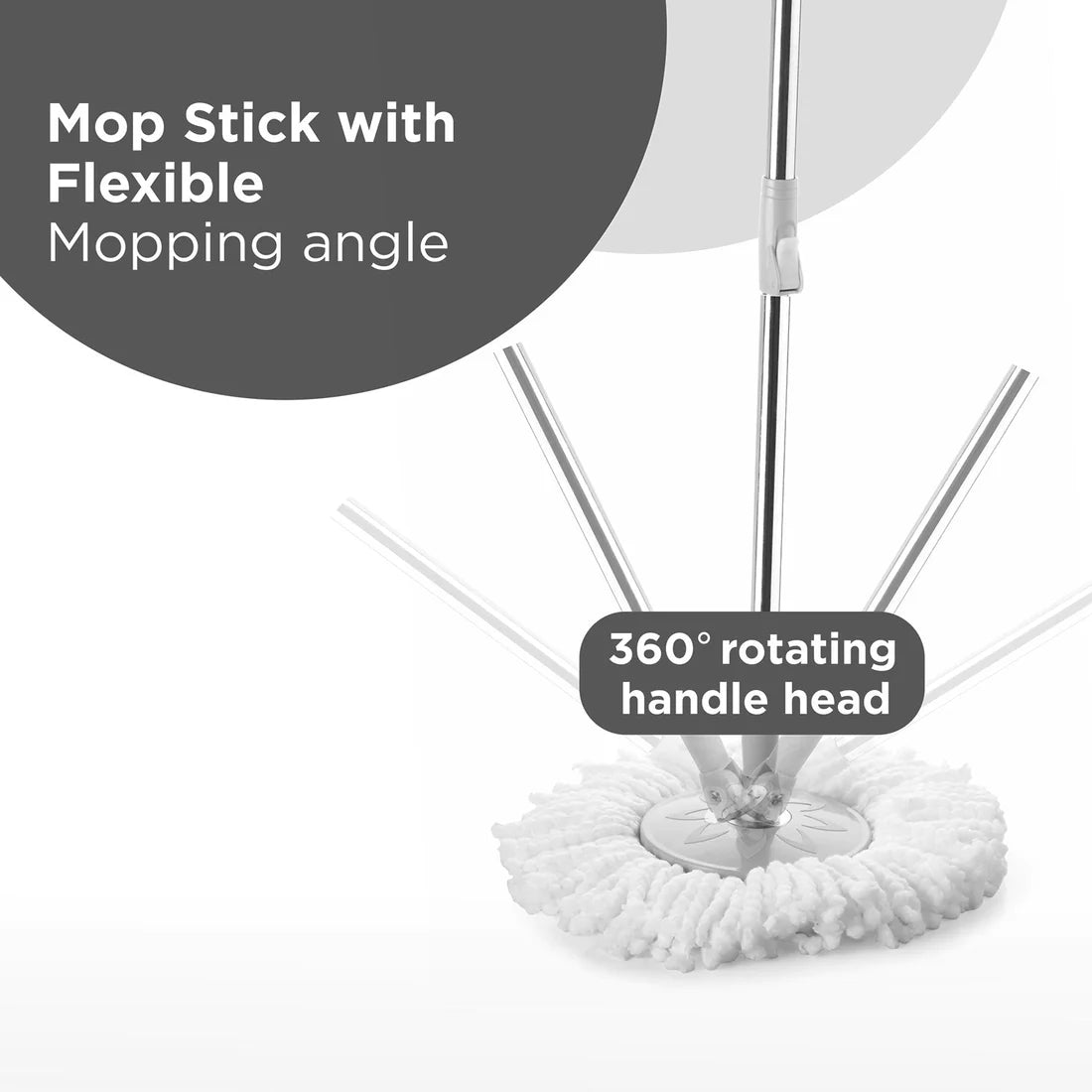 Spin Bucket Mop, Household Magic Spin Mop Bucket, Double Drive Hand Pressure Rotating Mop, 360 Easy Wring Microfiber Spin Mop, Corner Mop With Bucket Basket, Home Kitchen Bathroom Floor Cleaning, Magic Rotating Mop With Bucket