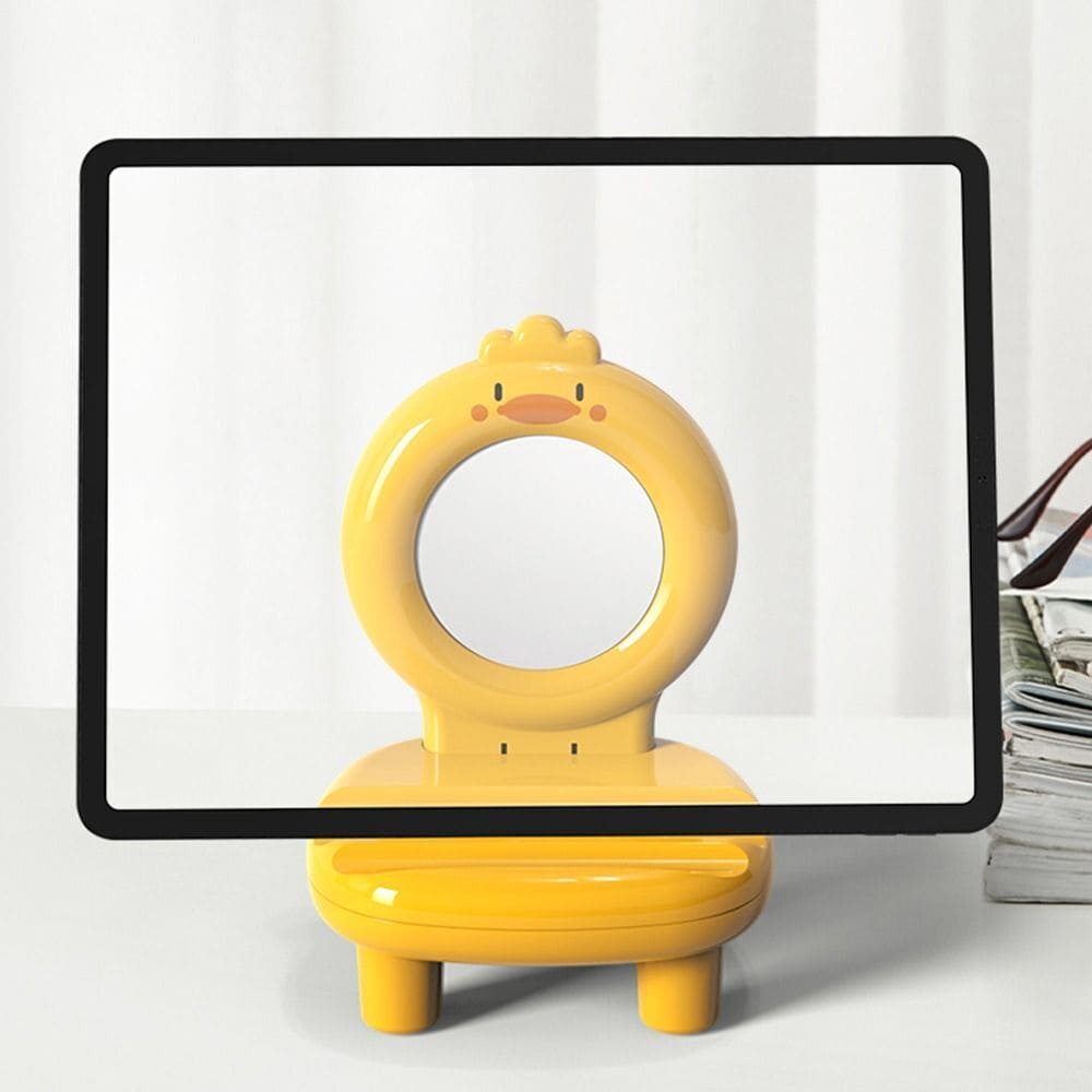 Animal Mirror Mobile Holder, Mini Cartoon Desktop Mobile Phone Holder, Cute Pet Lazy Person Mobile Stand, Portable Animal Chair Phone Bracket, Decorative Phone Holder