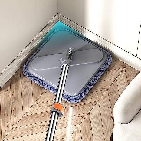Square Bucket Mop, Double Deck Separation System Spin Mop, Hand Free Lazy Squeeze Mop, Automatic Magic Floor Mop, 360 Degree Rotating Mop, Self Wringing Flat Mop, Wet and Dry Square Mop, Multipurpose Cleaning Mop