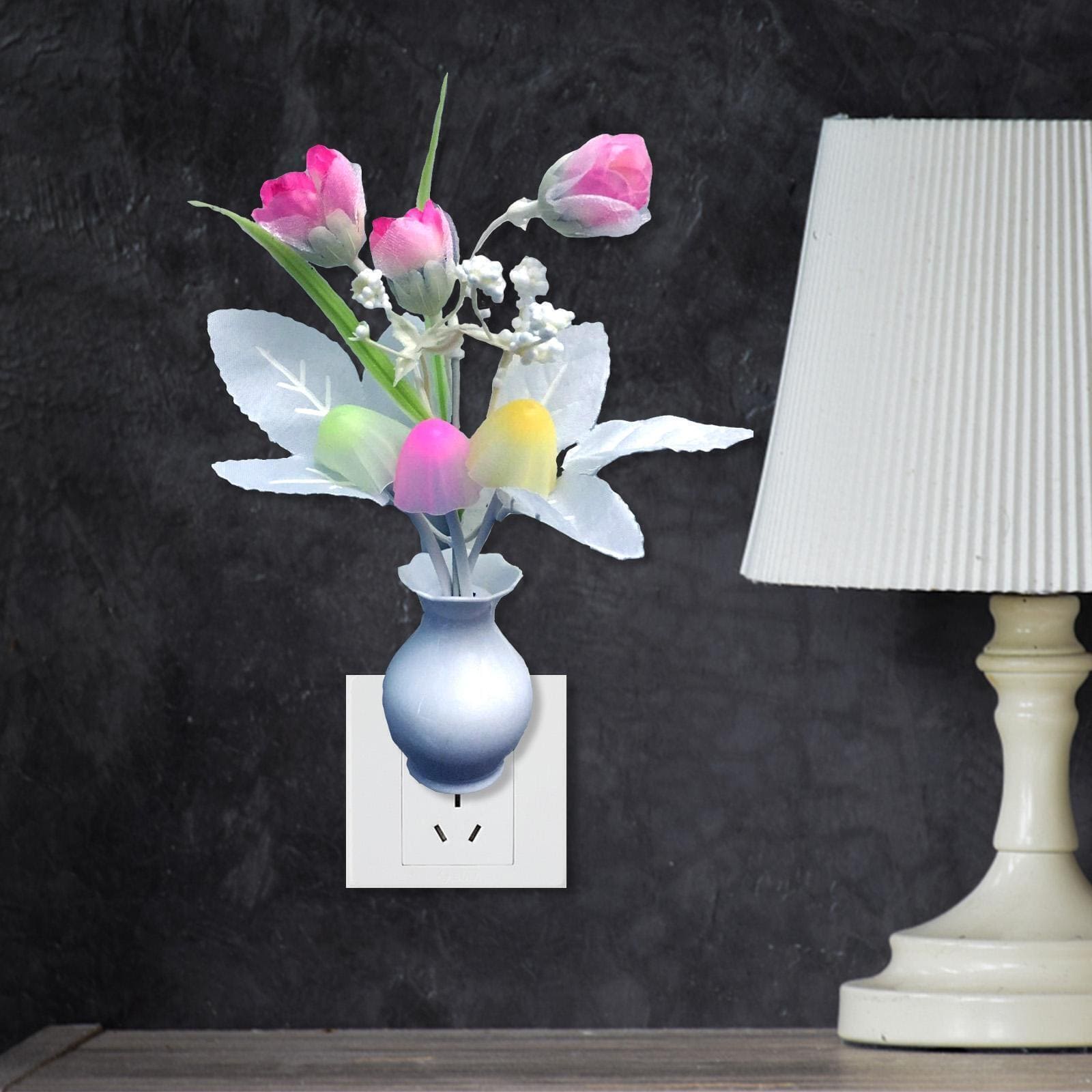 Led Pot Lamp, Mini Colorful LED Night Lights, Creative Sensor Lamp for Home, Room Decoration RGB Novelty Night Lamp