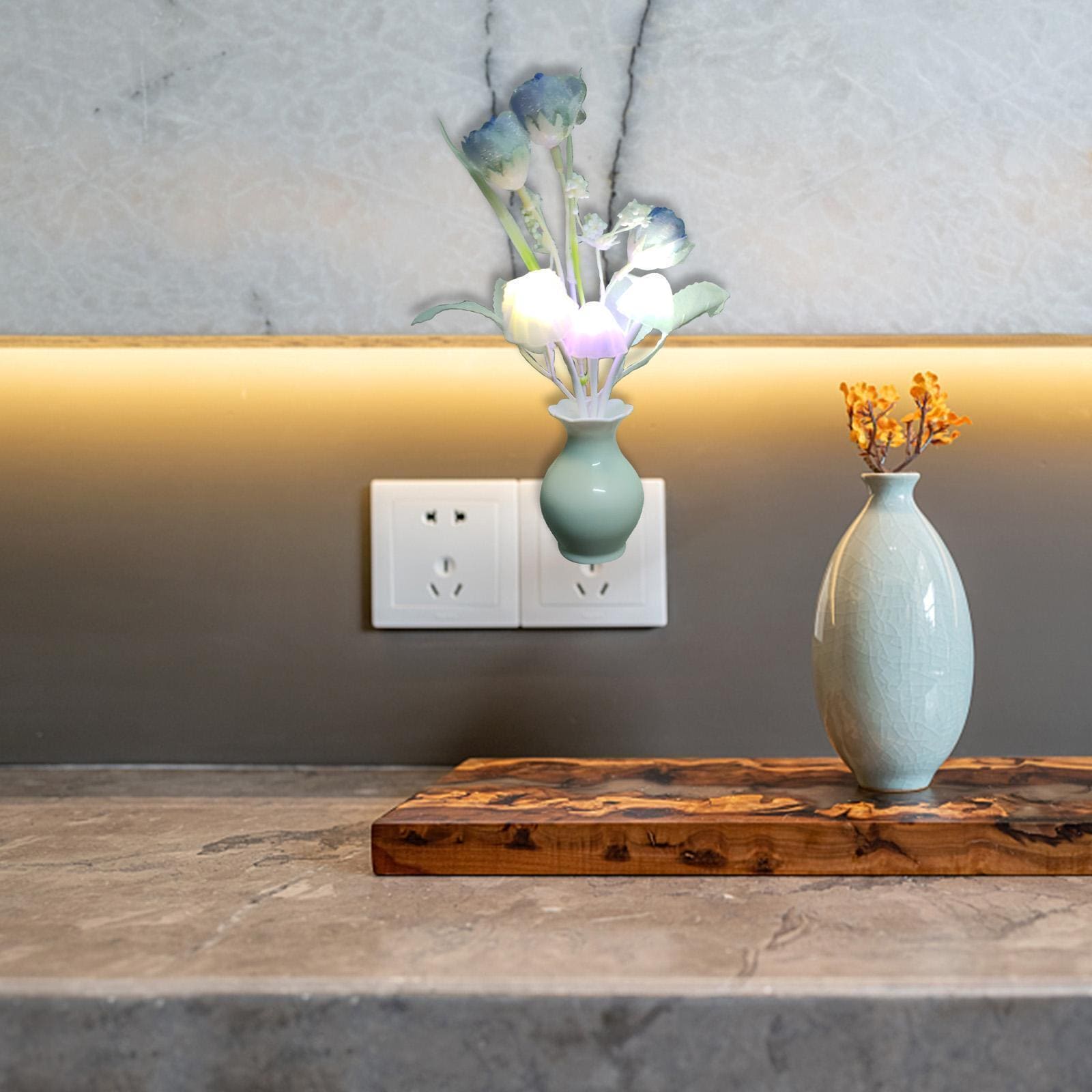 Led Pot Lamp, Mini Colorful LED Night Lights, Creative Sensor Lamp for Home, Room Decoration RGB Novelty Night Lamp