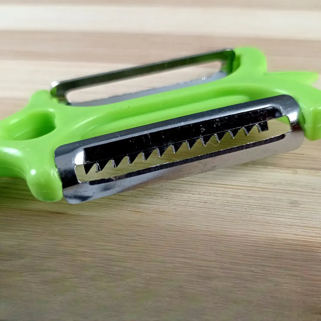 Thresher Vegetable Peeler, Multifunctional Stainless Steel Peeler, Vegetable Fruit Slicer Cutter, 2 In 1 Vegetable Peeler, Creative Head Vegetable Peeler Cutter, Multifunction Peeler Slice, Home Kitchen Tool