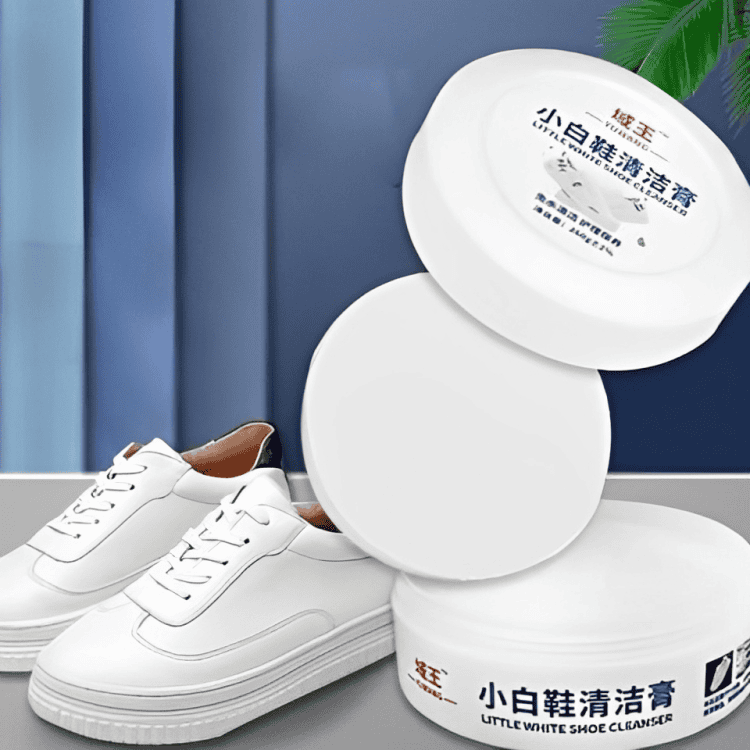 Shoes Cleaning Cream, Shoes Stain Whitening Cleansing Cream, Shoe Yellow Edge Cleaner With Sponge, Multifunctional Cleaning Shoe Whitener, Shoes Suede Cleaner, Leather Shoe Cleaning Cream, Little White Shoe Cleaner, 200gm White Shoe Cleaner