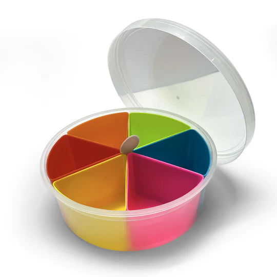 Sweety Portion Box, Six Cell Spice Organizer, Transparent Plastic