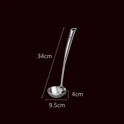 Oil Separator Spoon, Stainless Steel Filter Oil Ladle, Home Strainer Cooking Colander, Kitchen Oil Skimmer Spoon, Food Fat Skimmer Spoon