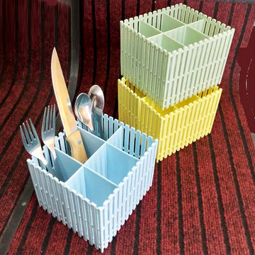 6 Section Home Kit, Multipurpose Desktop Organizer, Cutlery & Stationary Organizer