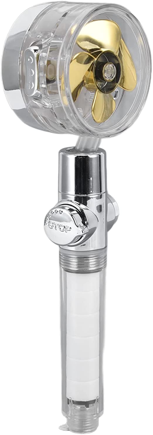 Propeller Shower Head, Bathroom Turbo Fan Shower, Adjustable Handheld Shower Head, 360°Turbo Fan Shower With Filters, Vortex Shower Head, Hydro Jet Shower Head, Fan Shower Head, Propeller Driven Handheld Shower Head with Filter