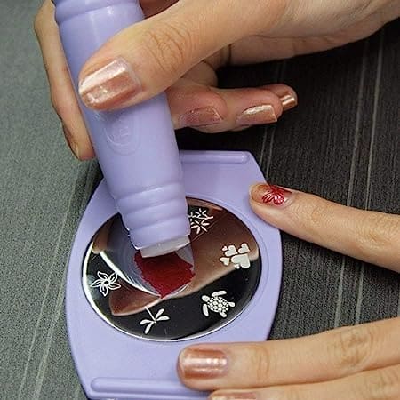 Saloon Express Nail Art Stamping Kit, Professional Nail Polish Art Kit, Decals Nail Paint Stamp