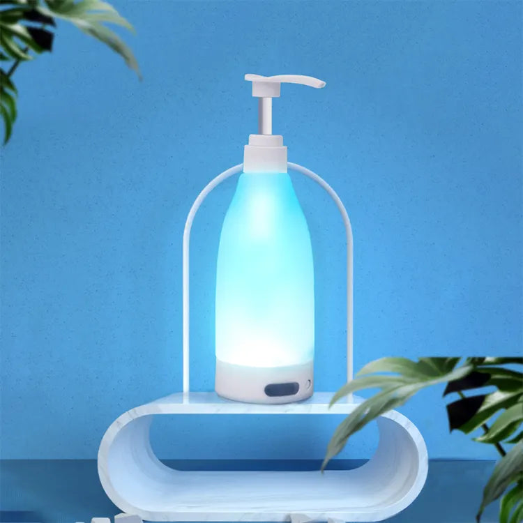 LED Soap Dispenser, 7 Soothing Color Hand Sanitizer, Automatic Liquid Soap Dispenser, Sensor Soap Dispenser, Night Light Soap Dispenser For Kitchen Bathroom, Liquid Containers Bottle With Night Light, Plastic Hand Soap Dispensers