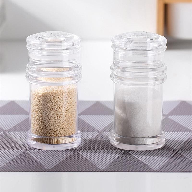 Acrylic Salt And Paper Shaker, Cooking Pepper Powder Sugar Salt Seasoning Jar, Kitchen Tool Creative Toothpick Box, Plastic Salt And Pepper Shakers, Reusable Spice Pepper Container with Lids