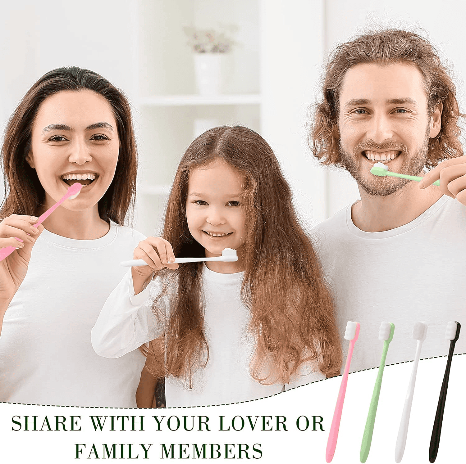 Wave Nano Bristle Toothbrush, Ultra Fine Soft Toothbrush, Oral Hygiene Tools Brush, Manual Dental Oral Care Brush, Adult Teeth Cleaning Toothbrush, Million Nano Bristle Teeth Cleaning Tool, Soft Floss Toothbrush Bristles for Sensitive Gums