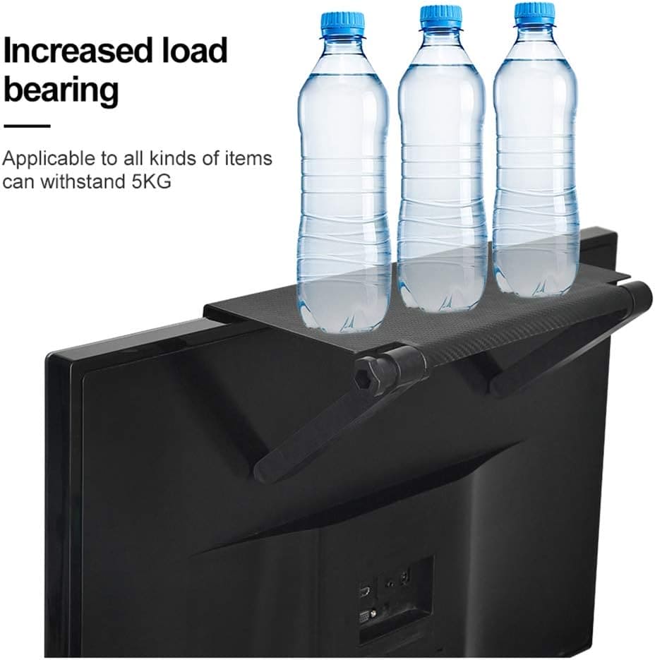 LED Screen Top Shelf, Computer Monitor Riser Desktop Stand, TV Screen Caddy Storage Rack, Adjustable  Top Storage Shelf, Multifunction TV Screen Top Storage Bracket, Large TV Mount Top Organizer,  Signal Router Storage Rack
