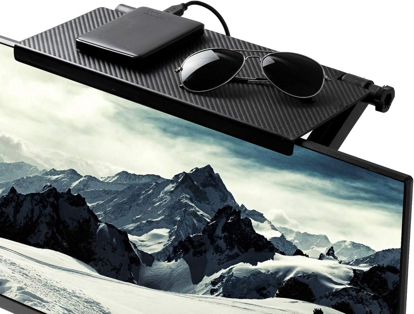 LED Screen Top Shelf, Computer Monitor Riser Desktop Stand, TV Screen ...