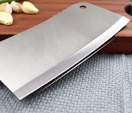 Butcher Knife, Meat Fish Vegetables Chopping Cleaver Butcher, Professional Knife Kitchen Chopping Chef Tool, Stainless Steel Bone Cutter Meat Cleaver Slicer Vegetable, Multipurpose Cleaver for Meat Bone Cutting Vegetable Slicing
