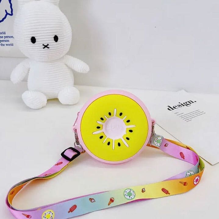 Fruity Shoulder Bag, Kids Clutch Bag, Sling Bag For Girls, Travel Cross Body Bag, Mini Cross Body Bags, Soft Stuffed Shoulder Bags For Girls, Elegant Women Crossbody Bags