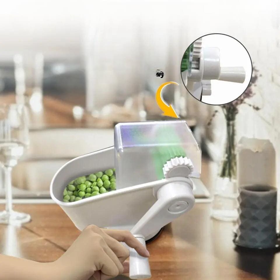 Pea Sheller Machine, Green Beans Peeler Bean Slicer Cutter, Hand Shaking Pee Molting Machine, Cut Fruit Vegetable Stringer, Hand Crank Pea Sheller, Hand Rolling Pea Peeler For Beans, Rotary Manual Bean Peeling Machine