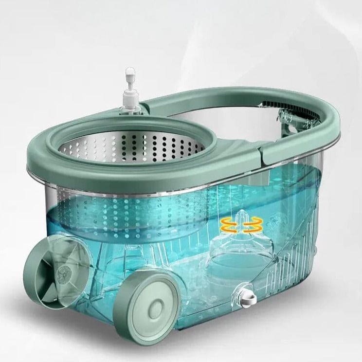 Spin Bucket Mop, Household Magic Spin Mop Bucket, Double Drive Hand Pressure Rotating Mop, 360 Easy Wring Microfiber Spin Mop, Corner Mop With Bucket Basket, Home Kitchen Bathroom Floor Cleaning, Magic Rotating Mop With Bucket