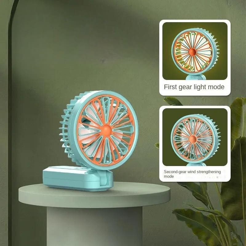 Mini Night Light Fan, Handheld Mini Fan, Foldable Dormitory Silent Portable Fan, Office Desktop Electric Fan, Foldable Cute Desk Fan, Handheld Pocket Fan, Outdoor Travel Mini Fan, Cute Rechargeable Handheld Fan