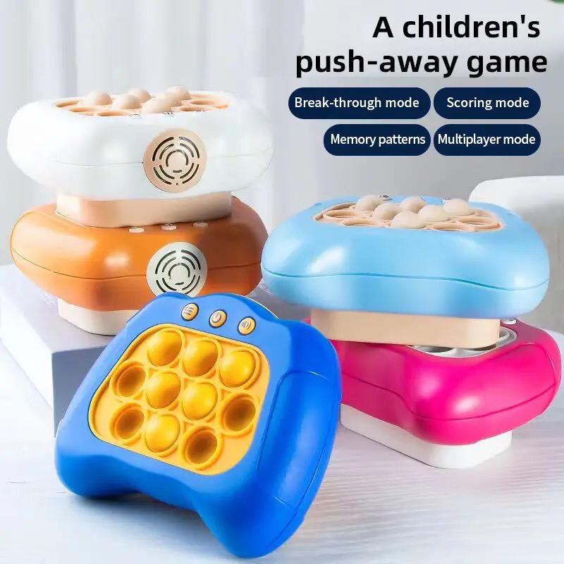 Console Pop Up Toy, Quick Push Game Machine, Light Bubble Puzzle Toy, Electronic Squeeze Poppet Sensory Push Pop Bubble Toy, Anti Pressure Whack A Mole Toy, Autism Sensory Toys for Boys Girls, Rapid Push Puzzle Game