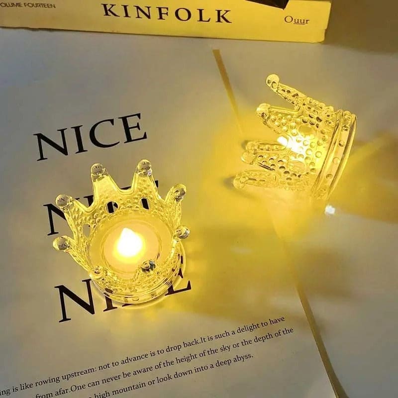 Crown Night Light, Home Decor Crown Nightlight, Decoration Ornament Wedding Romantic Candles Light